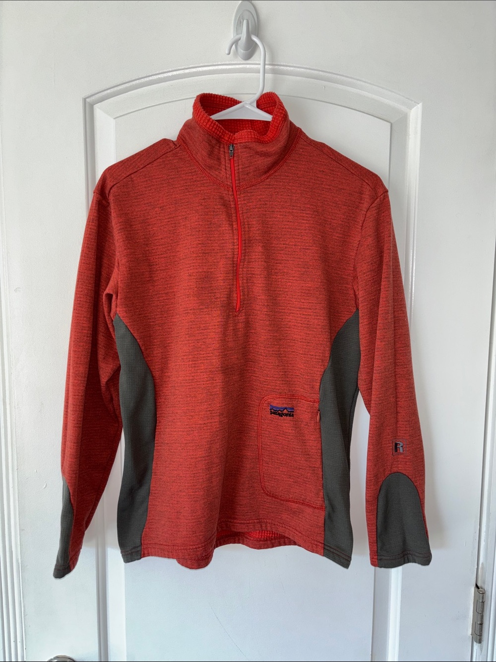 Vintage Patagonia R1 regulator 1/4 zip grid fleece pullover base layer shirt M